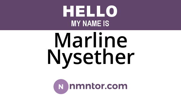 Marline Nysether