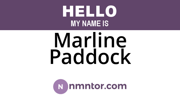 Marline Paddock