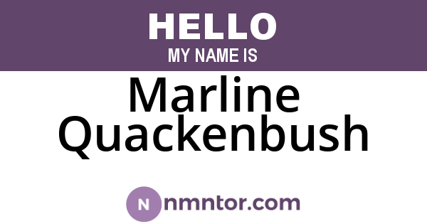 Marline Quackenbush