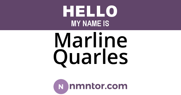 Marline Quarles