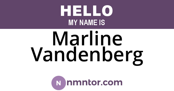 Marline Vandenberg