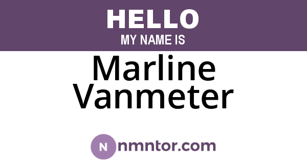 Marline Vanmeter