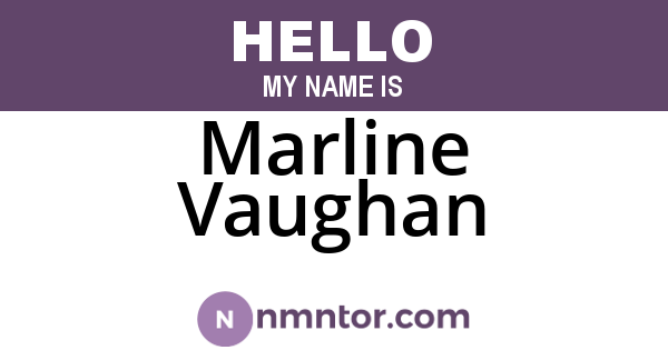 Marline Vaughan