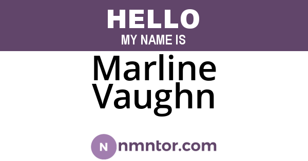 Marline Vaughn