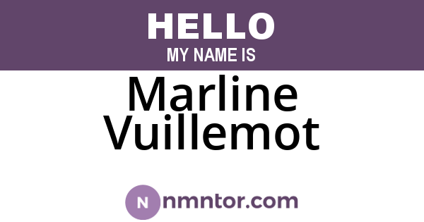 Marline Vuillemot