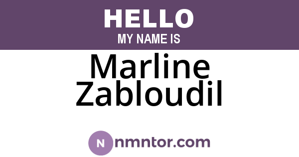Marline Zabloudil