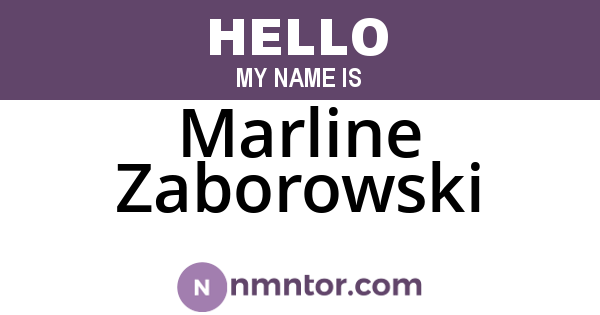 Marline Zaborowski