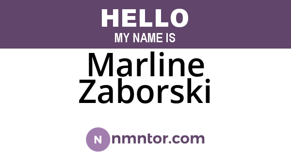 Marline Zaborski