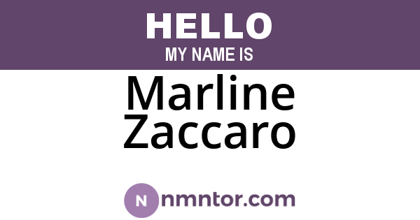 Marline Zaccaro