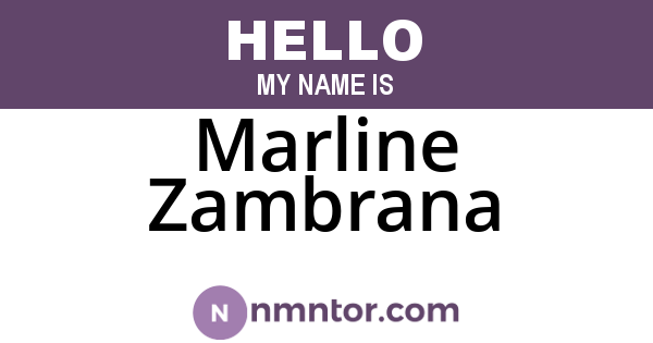 Marline Zambrana