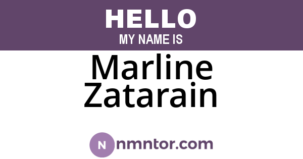 Marline Zatarain