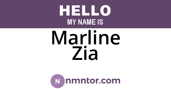 Marline Zia