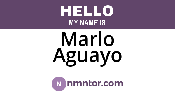 Marlo Aguayo