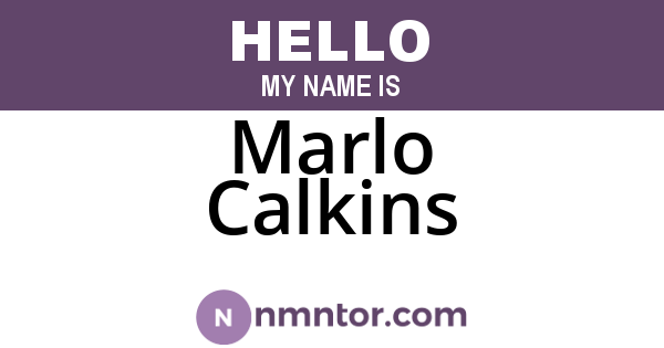Marlo Calkins