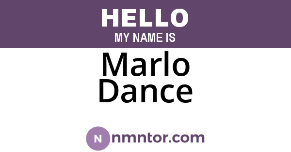 Marlo Dance