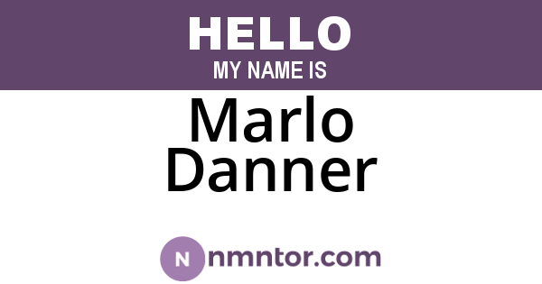 Marlo Danner