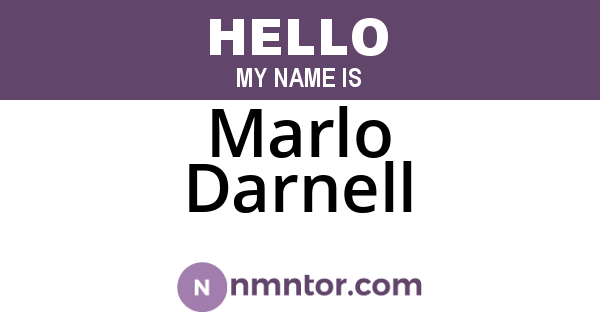 Marlo Darnell