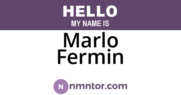 Marlo Fermin