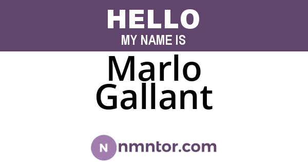 Marlo Gallant