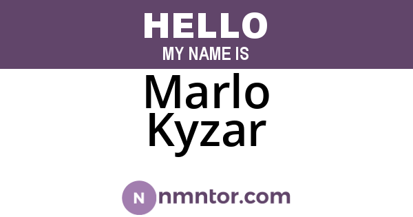 Marlo Kyzar