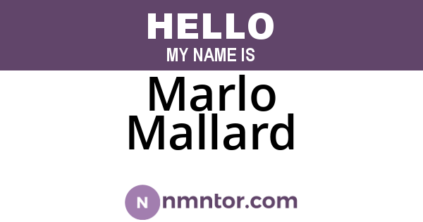 Marlo Mallard