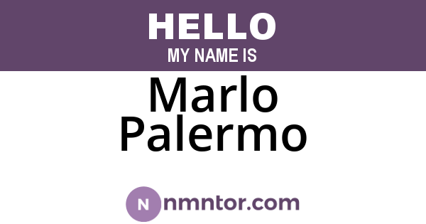 Marlo Palermo