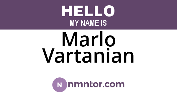Marlo Vartanian