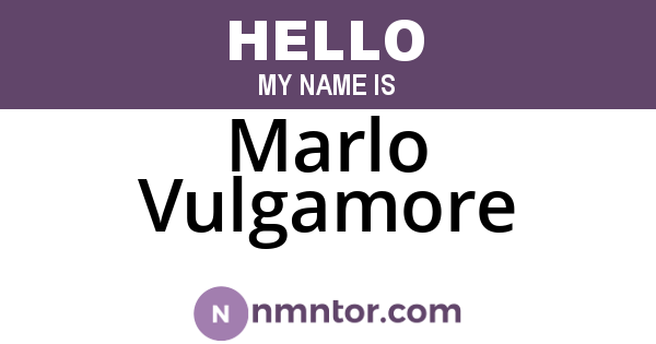 Marlo Vulgamore