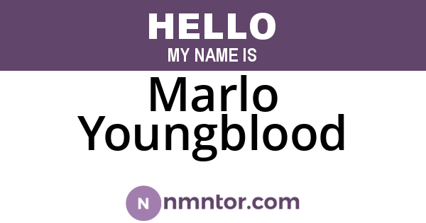 Marlo Youngblood
