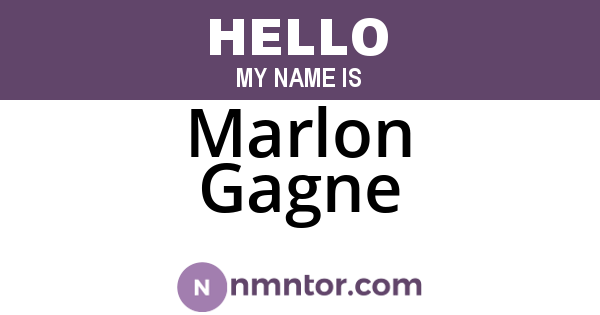 Marlon Gagne