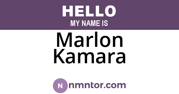 Marlon Kamara