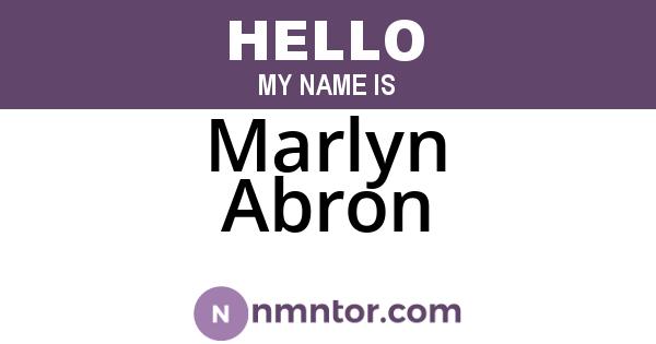 Marlyn Abron