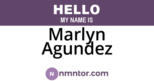 Marlyn Agundez