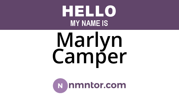 Marlyn Camper