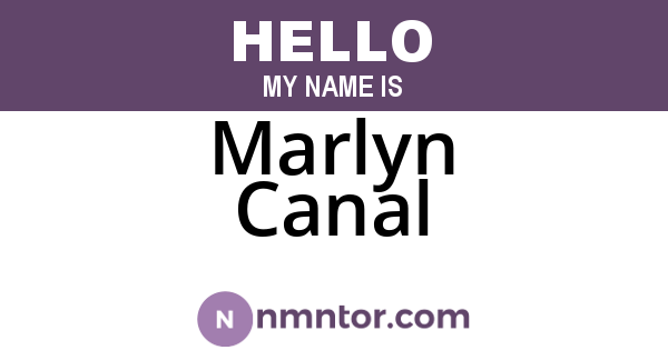 Marlyn Canal