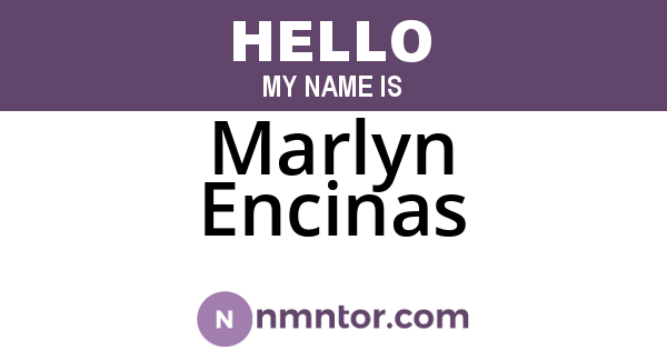 Marlyn Encinas