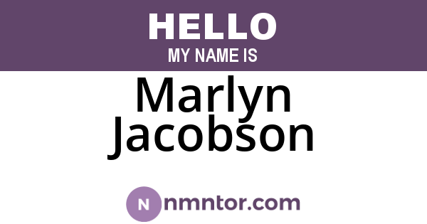 Marlyn Jacobson