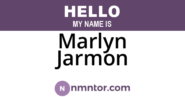 Marlyn Jarmon