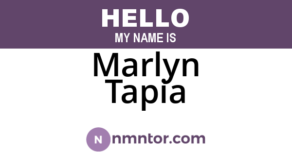 Marlyn Tapia