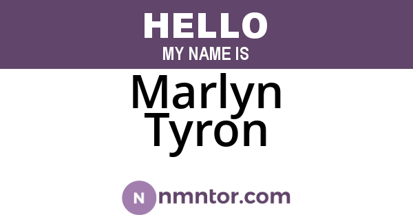 Marlyn Tyron