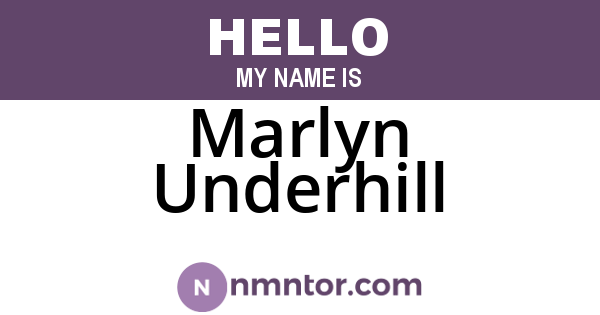 Marlyn Underhill