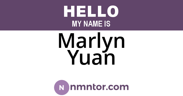 Marlyn Yuan
