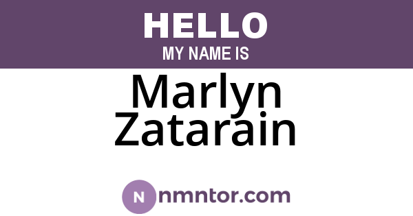 Marlyn Zatarain