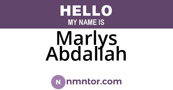 Marlys Abdallah