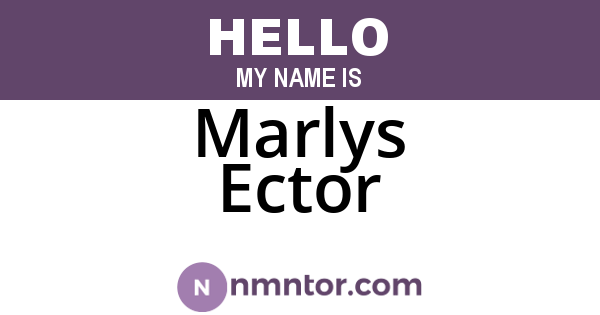 Marlys Ector