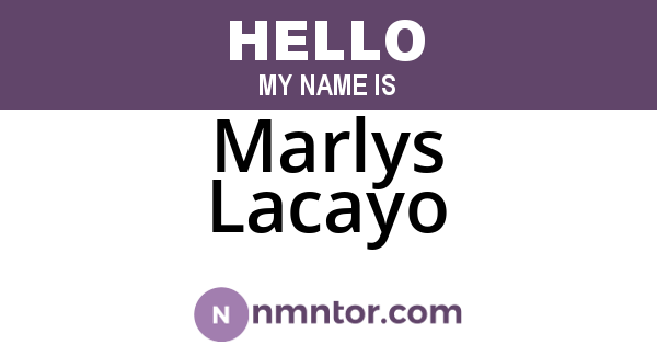 Marlys Lacayo