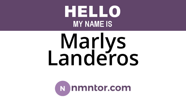 Marlys Landeros