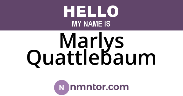 Marlys Quattlebaum