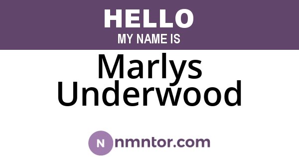 Marlys Underwood