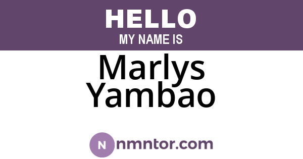 Marlys Yambao